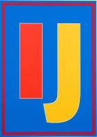 Dazzle Letter IJ by Sir Peter Blake